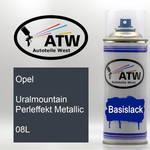 Opel, Uralmountain Perleffekt Metallic, 08L: 400ml Sprühdose, von ATW Autoteile West.